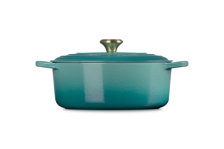 Le Creuset 4.7L Oval French Oven - Bleu Riviera