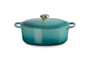 Le Creuset 4.7L Oval French Oven - Bleu Riviera