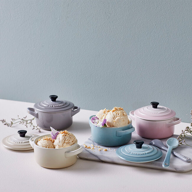 Le Creuset Calm Collection Classic Mini Round Cocottes set of 4