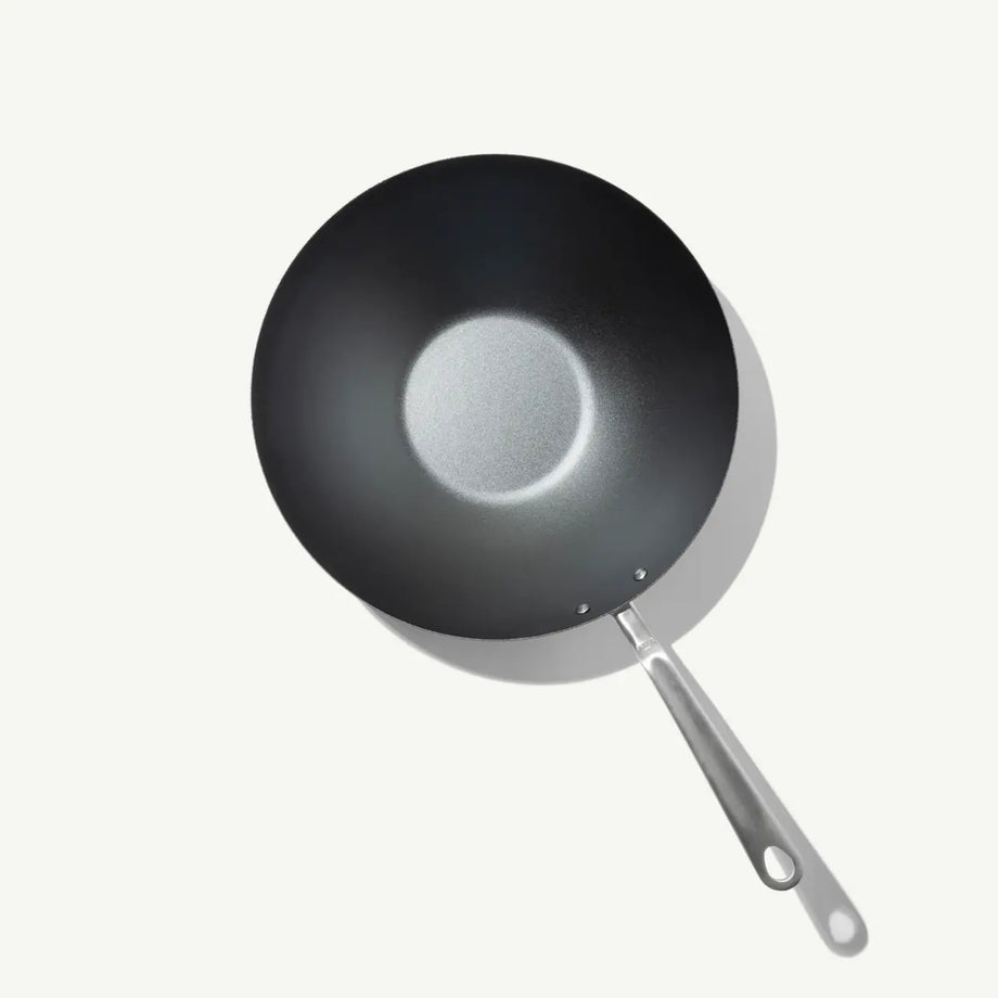 MADE IN Cookware 13.5" Seasoned Carbon Steel Wok