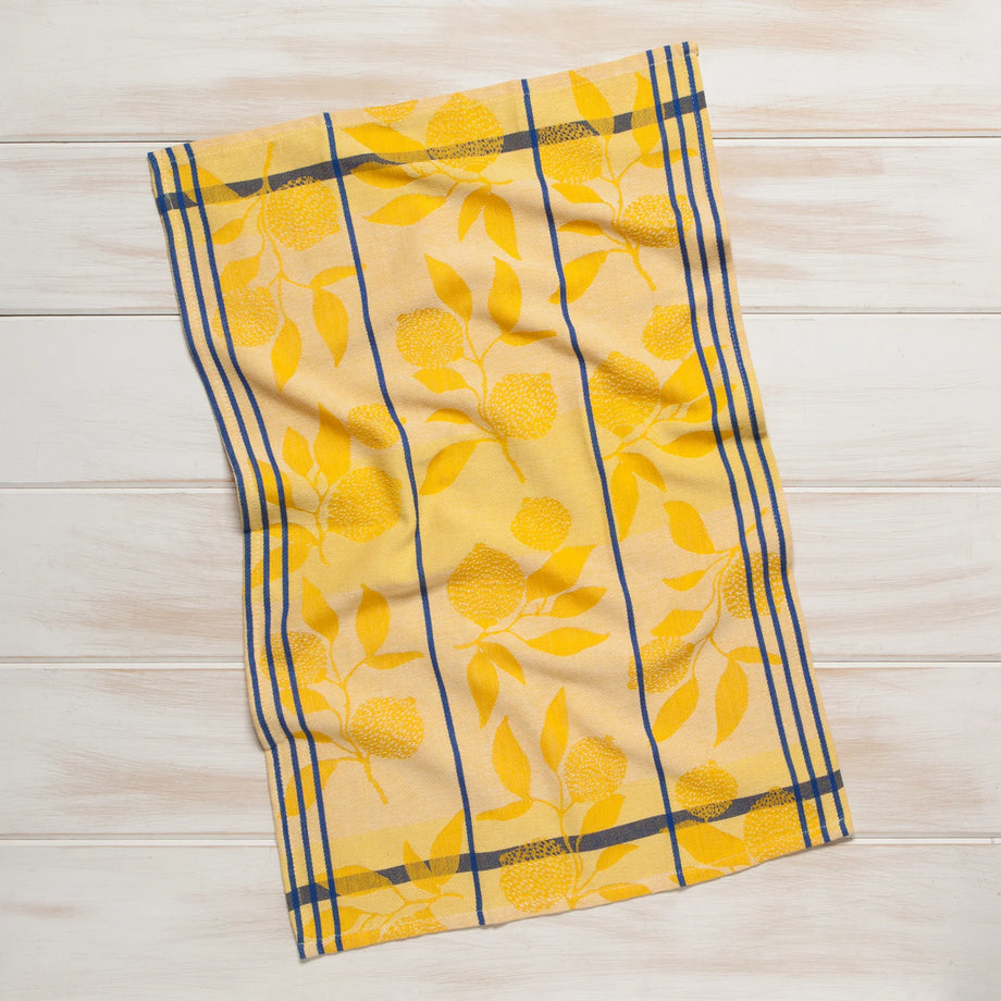Torchon en coton Now Designs - Jacquard Citrons