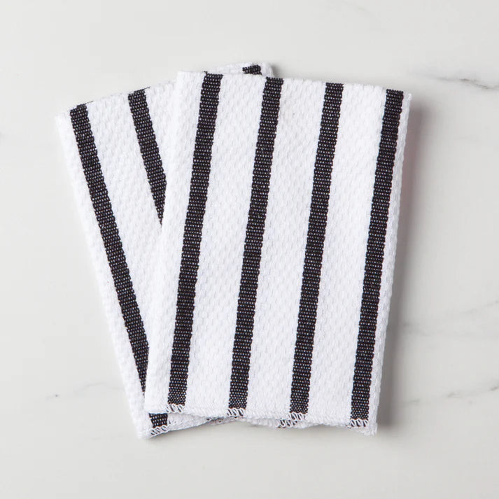 Lot de 2 chiffons tissés en panier Now Designs - Noir