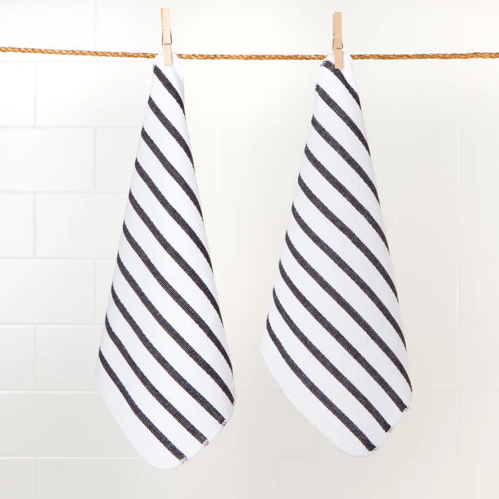 Lot de 2 chiffons tissés en panier Now Designs - Noir