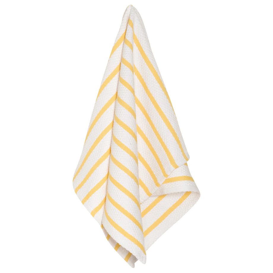 Now Designs Torchon tissage panier - Citron