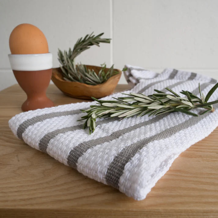 Now Designs Basketweave Dishtowel - London Gray
