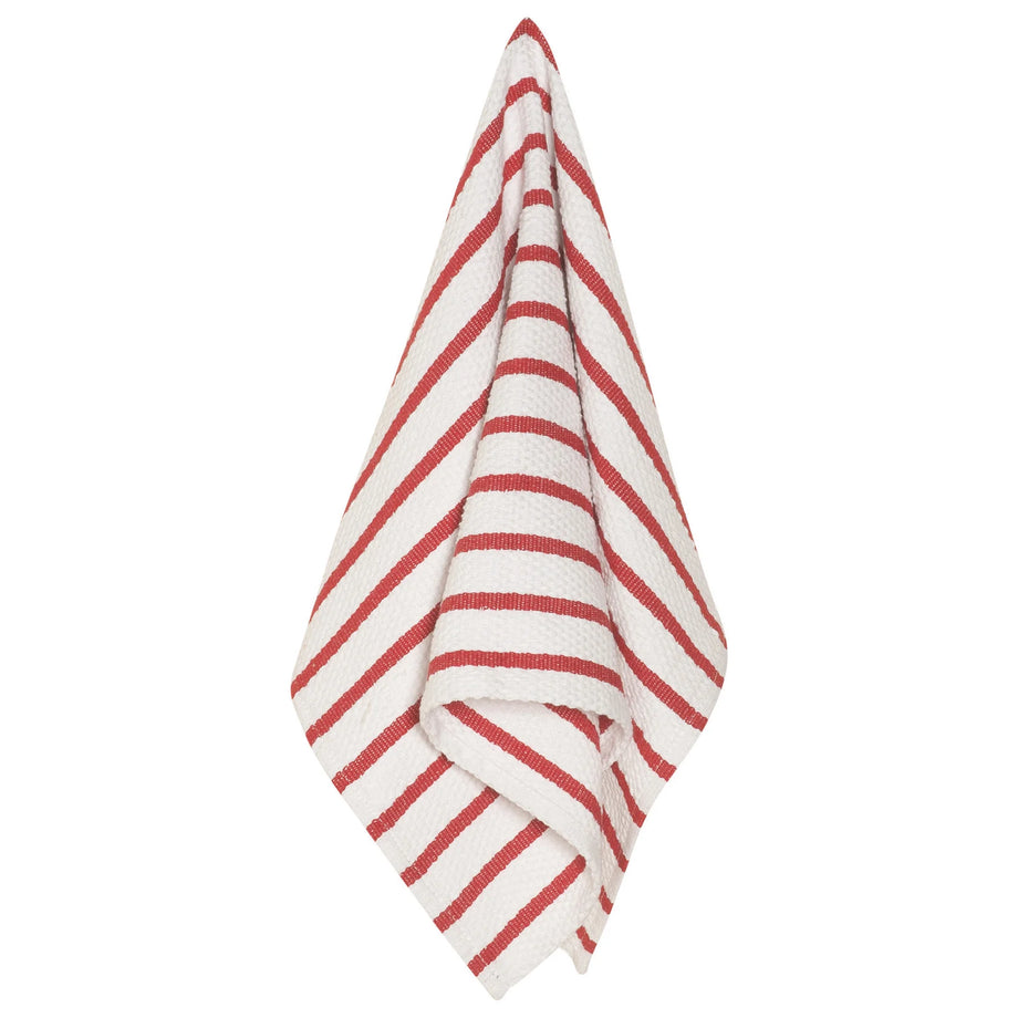 Now Designs Torchon tissage panier - Rouge