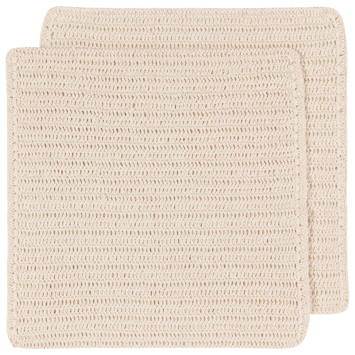 Now Designs Crochet Dishcloths Set of 2 - Natural
