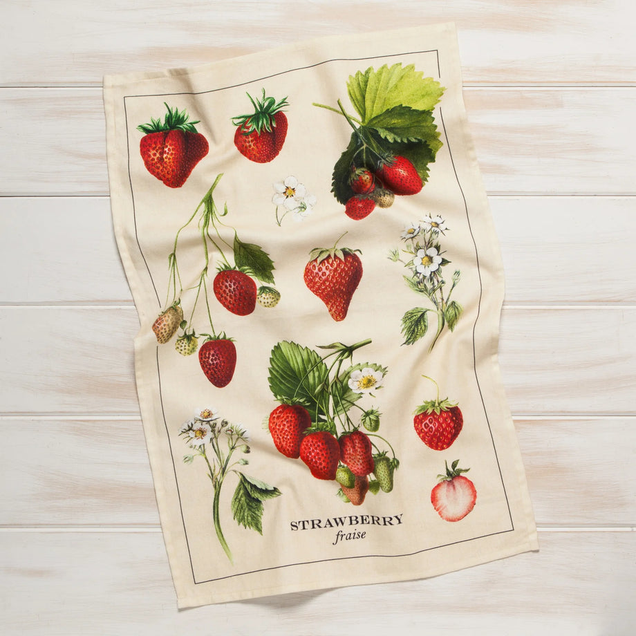 Now Designs Torchon - Fraises vintage