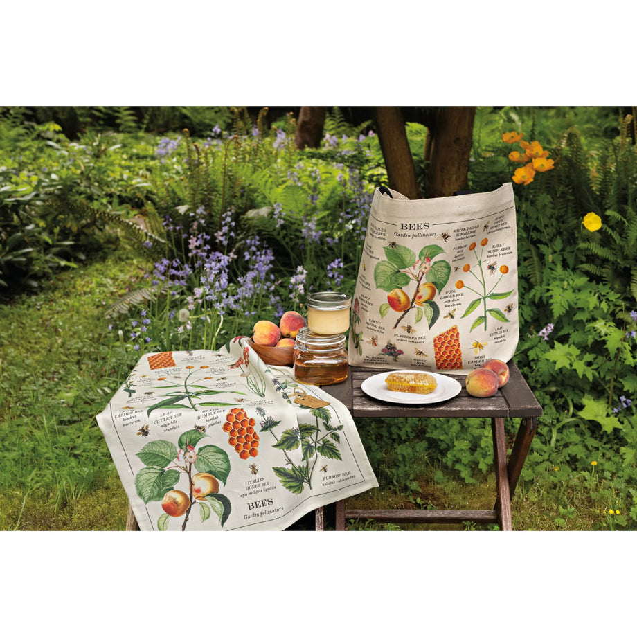 Torchon Now Designs Fine Print - Variétés d'abeilles