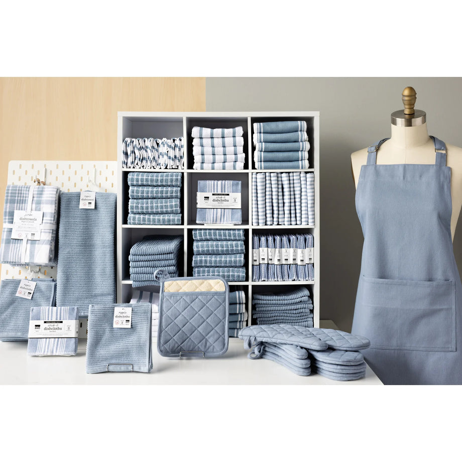 Torchon Now Designs Ripple - Bleu ardoise