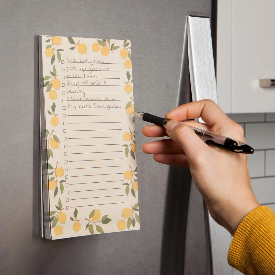 Bloc-notes magnétique Lemons List It Now Designs par Danica