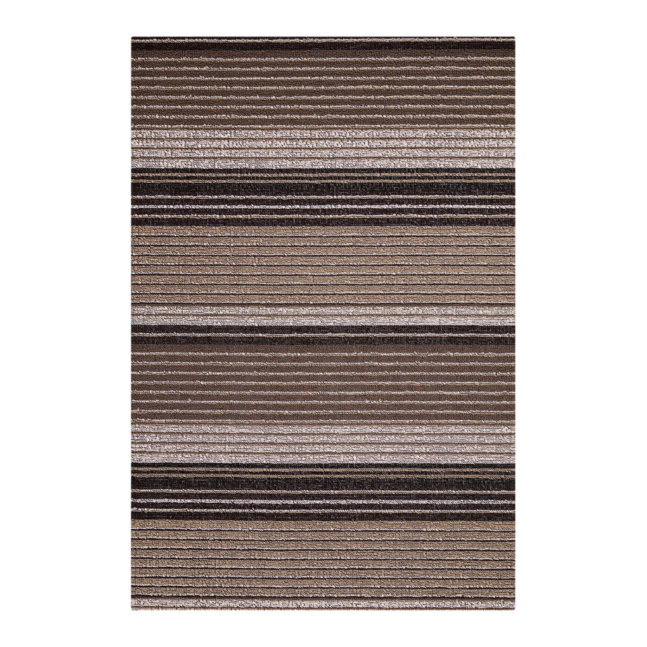 Tapis Shag d'intérieur et d'extérieur Chilewich – Rayure Plissée / Rectangle / 18" x 28" / Huître