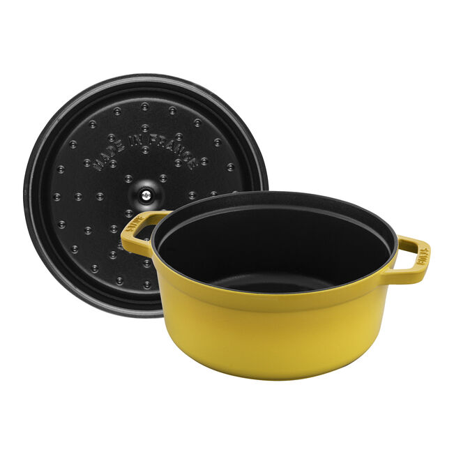 Cocotte ronde en fonte STAUB 3,7 L - Citron