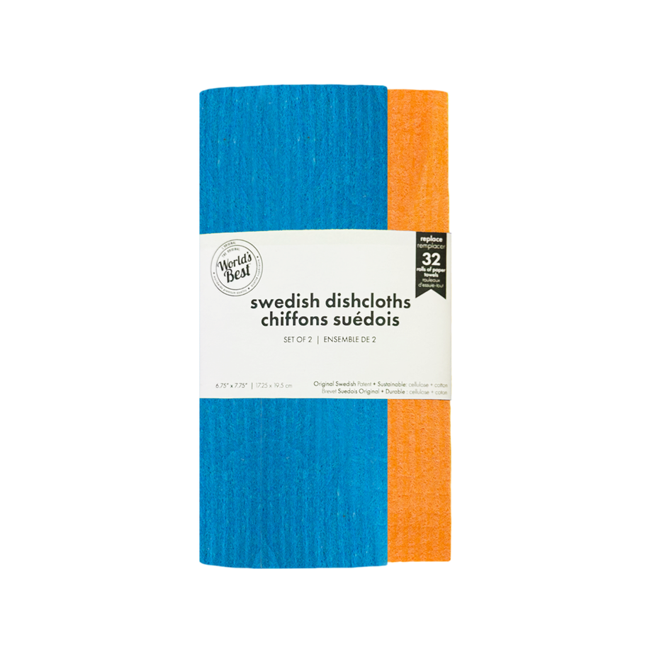 Meilleures éponges suédoises au monde – Lot de 2 – Couleurs assorties