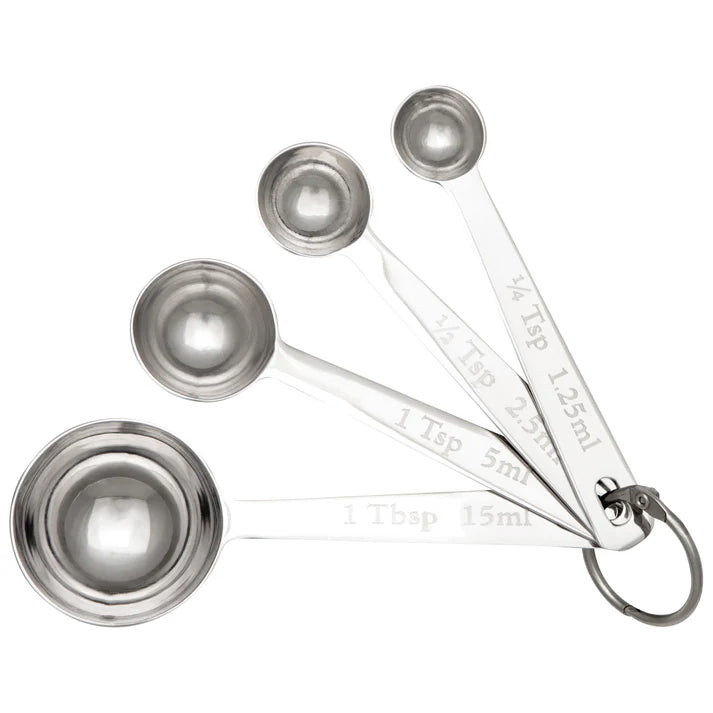 Now Designs Measuring Spoons  - Set of 4 / Stainless Steel