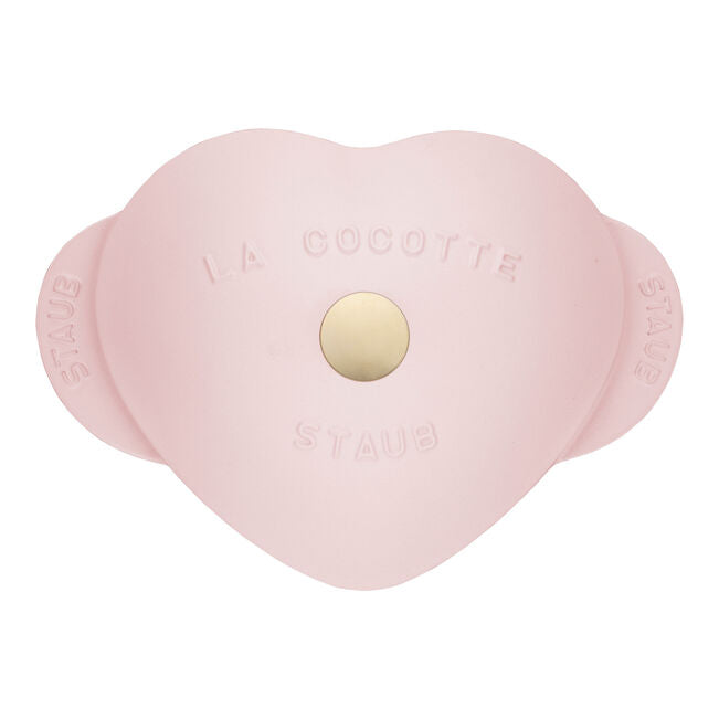 Staub Cast Iron Heart Cocotte 1.6L - Sorbet Rose