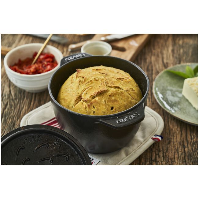 Cocotte ronde en fonte Staub 1,75L - Noir