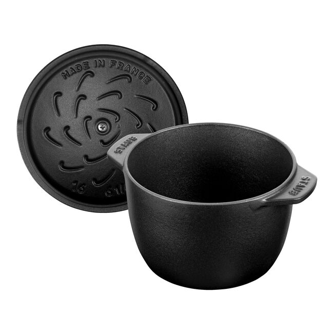 Cocotte ronde en fonte Staub 1,75L - Noir