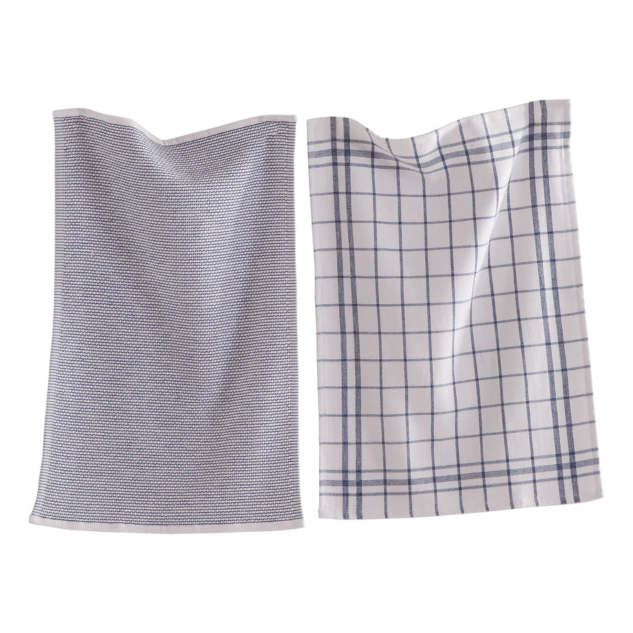Lot de 2 torchons Tag Classic Terry - Marine
