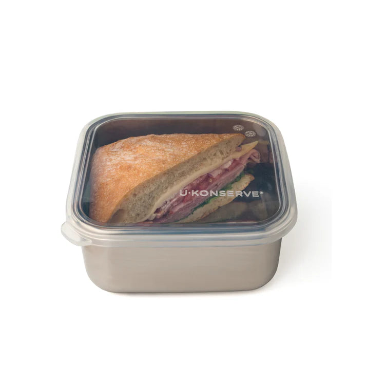 Contenant alimentaire en acier inoxydable Ukonserve 30 oz - Transparent