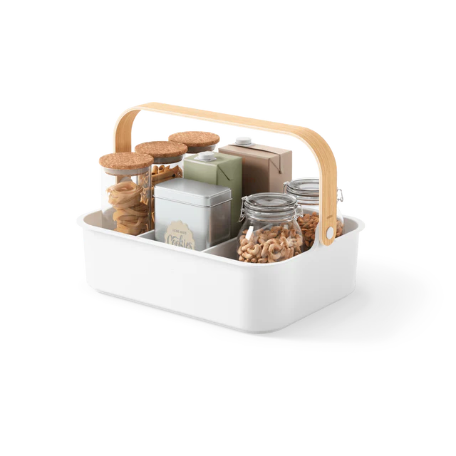 Bac de rangement Umbra Bellwood / Grand - Blanc naturel