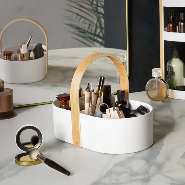 Umbra Bellwood Storage Caddy - White Natural