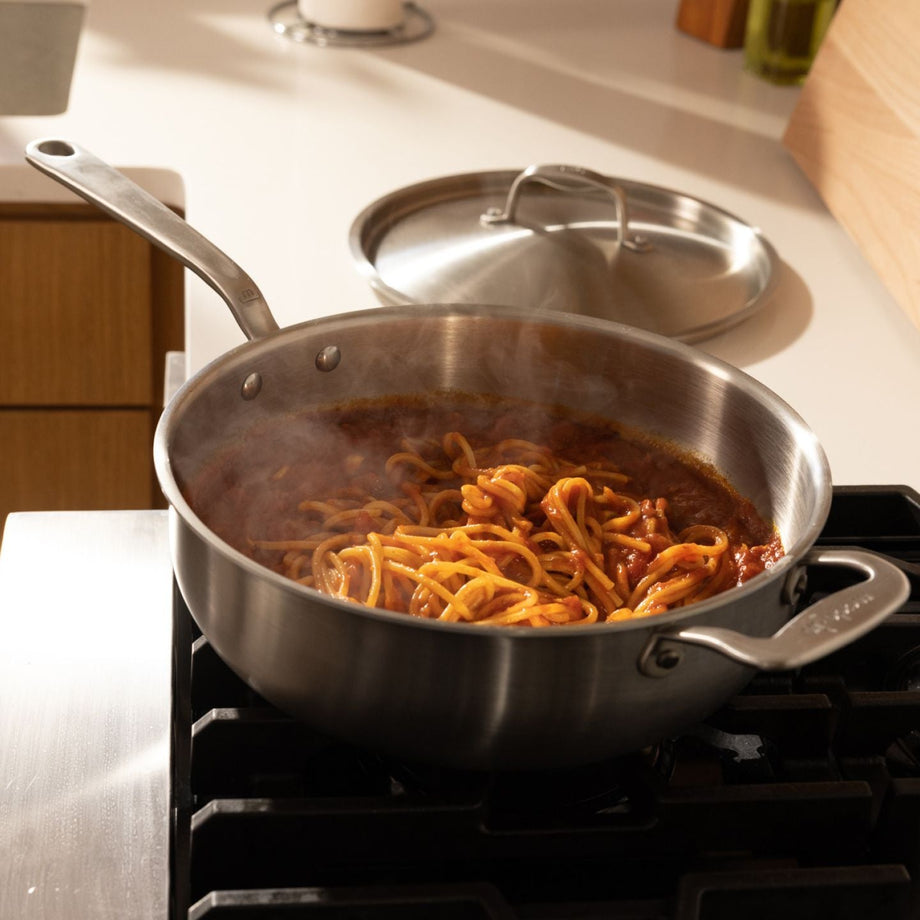 MADE IN Cookware 5 QT 5-ply Stainless Steel Saucier