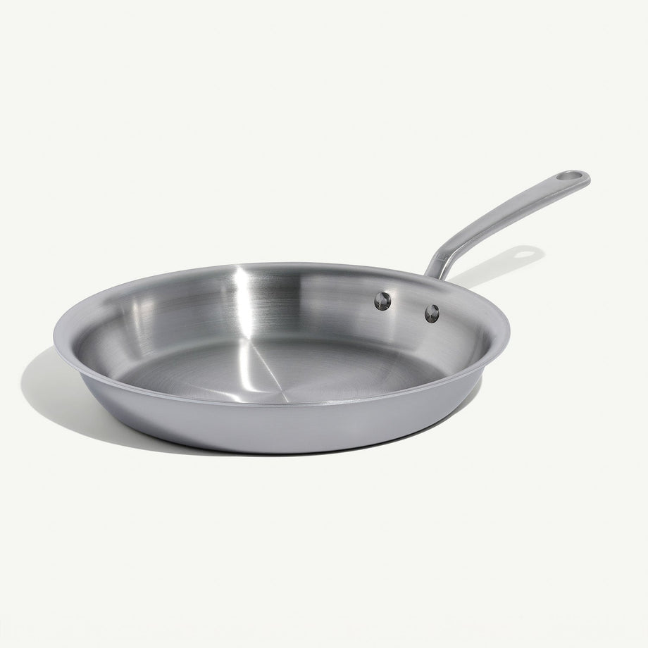 Poêle 12" en acier inoxydable 5 couches MADE IN Cookware