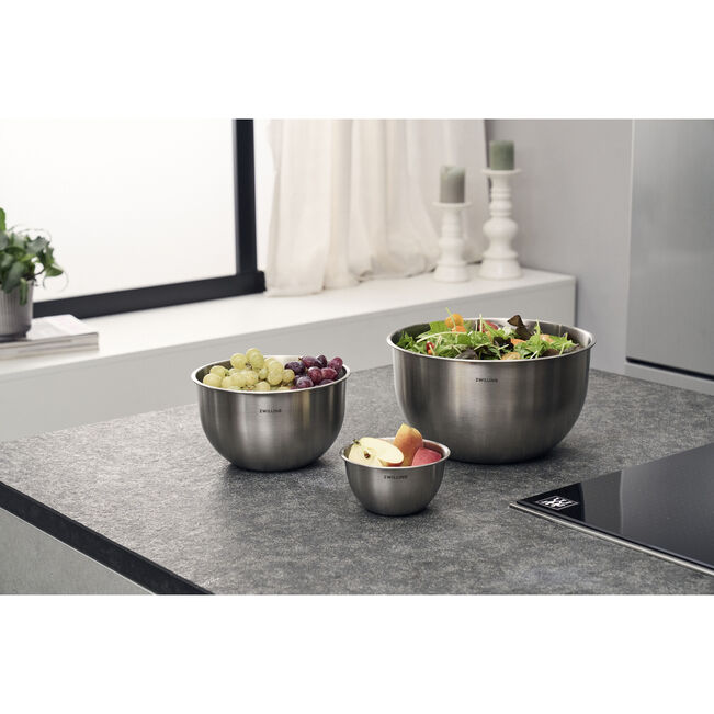 Set de 3 bols en acier inoxydable Zwilling Fresh & Save - Argent