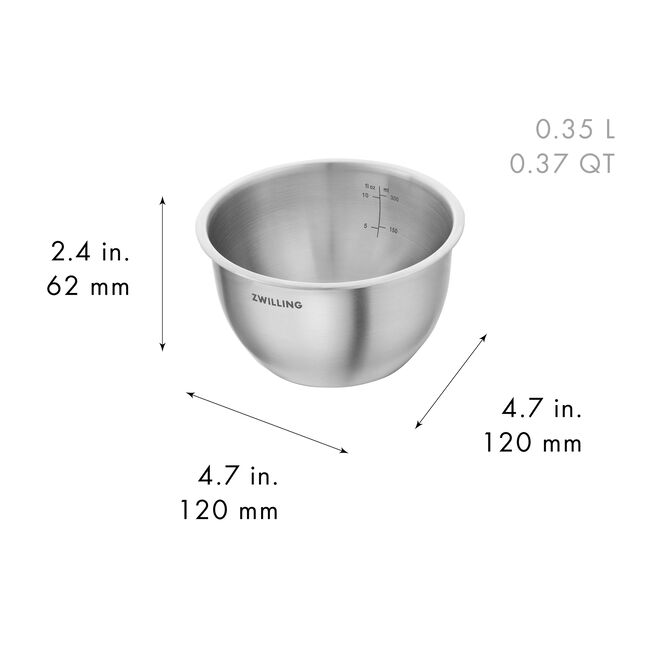 Set de 3 bols en acier inoxydable Zwilling Fresh & Save - Argent
