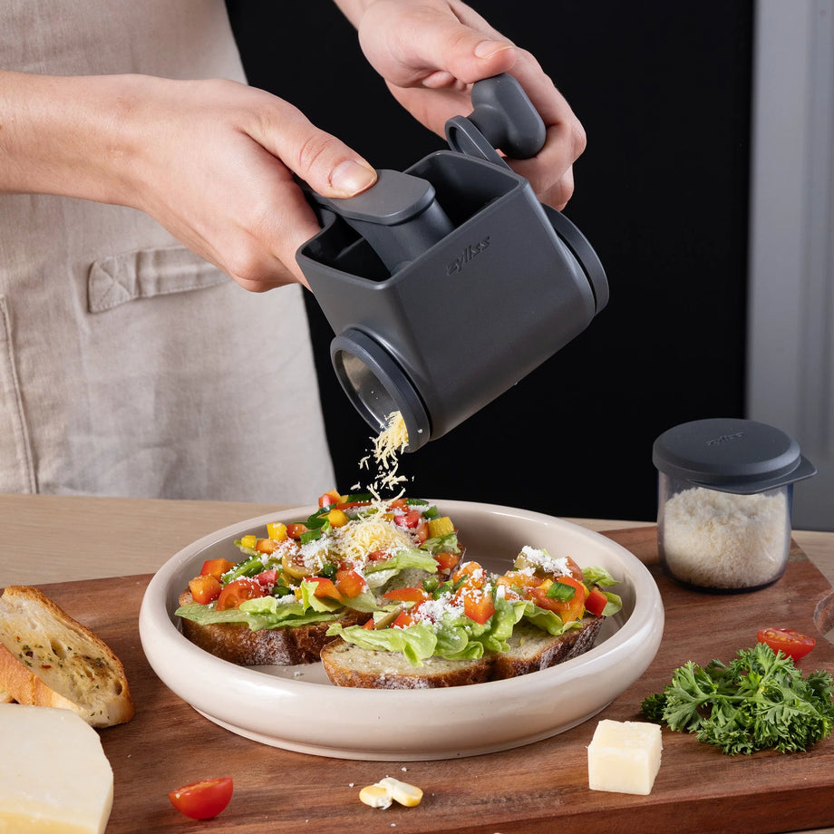 Ensemble râpe à fromage rotative professionnelle Zyliss