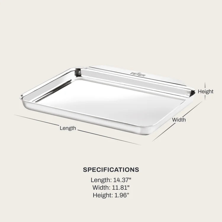 All-Clad Stainless Steel Baking Quarter Sheet Pan 12 x 9"
