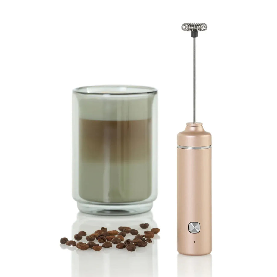 Mousseur à lait électrique Adhoc Moro / Rechargeable avec USB-C - Cuivre