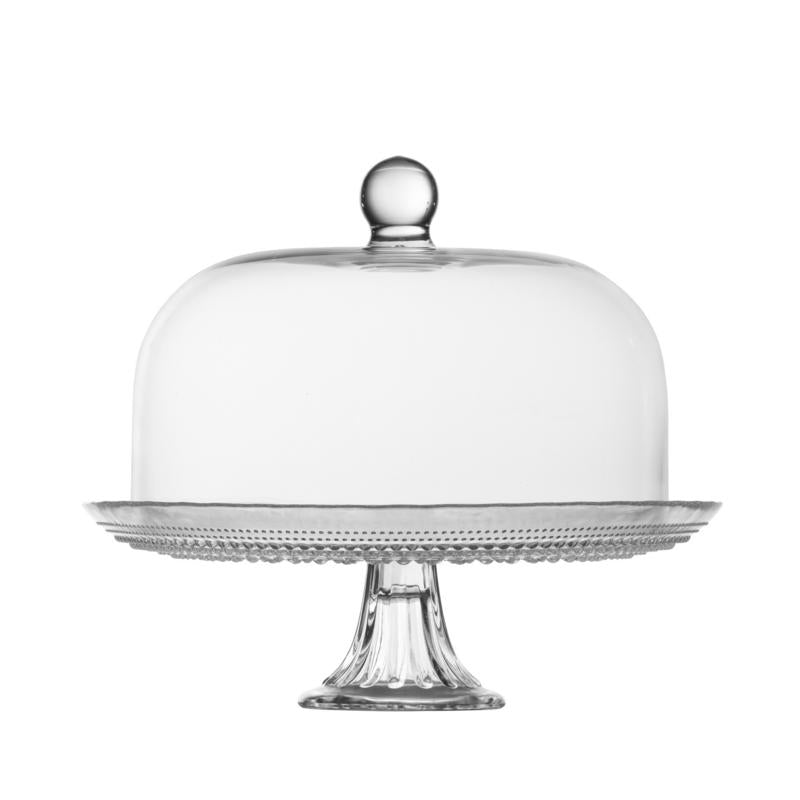 Ensemble grand présentoir à gâteaux Fortessa Jupiter avec cloche