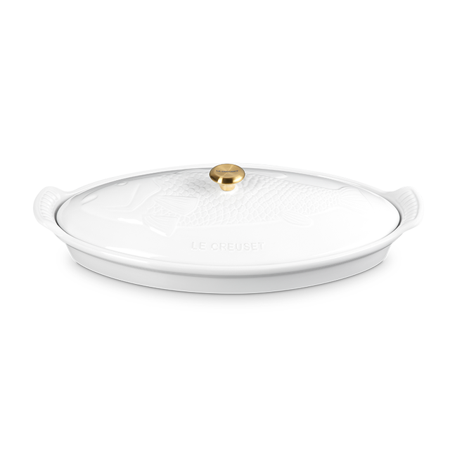 Le Creuset Héritage Plat à Poisson Ovale - Blanc / 1,6 L