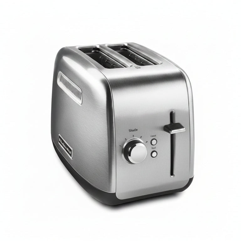 Grille-pain de cuisine 2 places - Acier inoxydable brossé