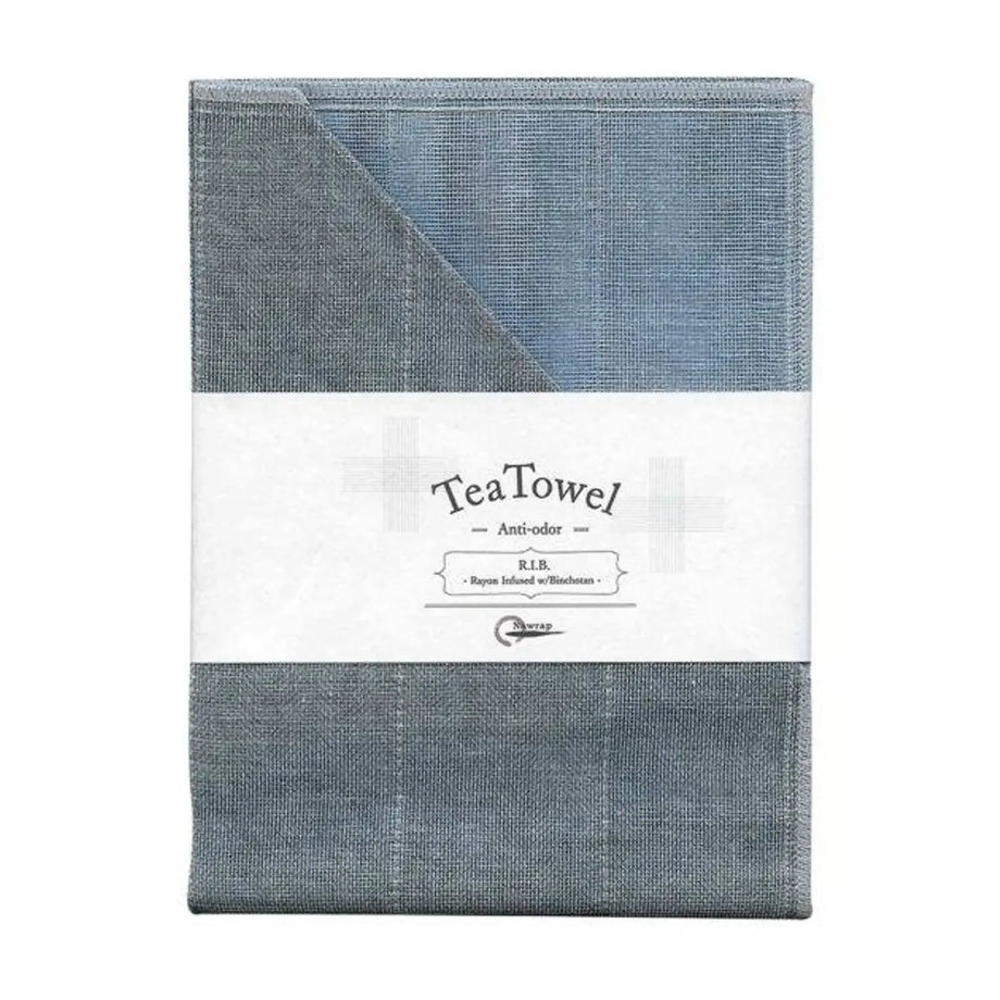 Maruyama Nawrap R.I.B. Tea Towel - Aqua/Charcoal