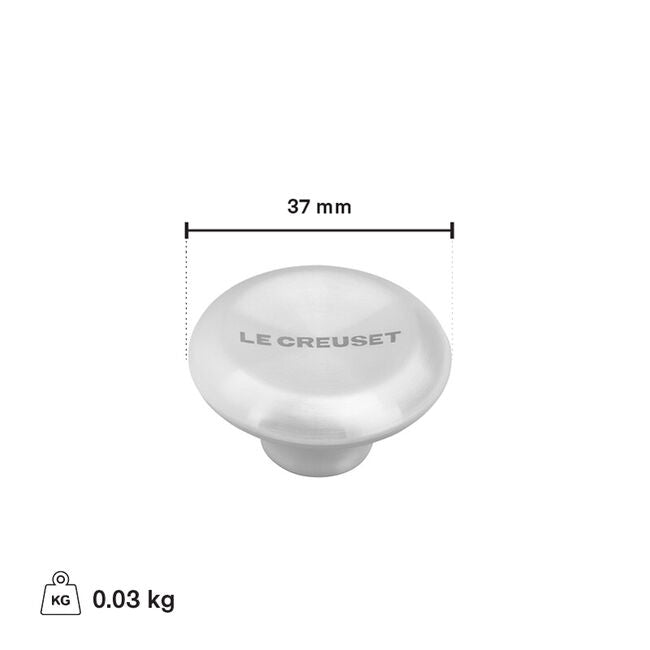 Le Creuset Boutons de remplacement - Acier inoxydable / Petit (37 mm)