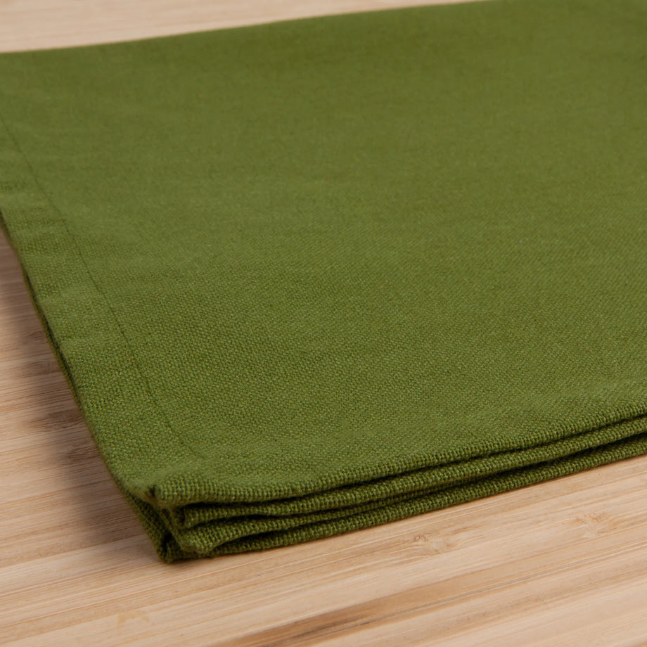Serviettes en coton Now Designs Spectrum - Lot de 4 / Vert