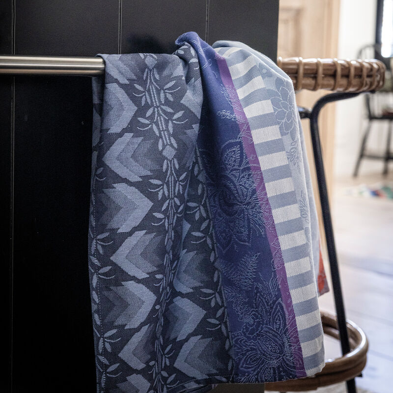 Jacquard Français Cotton Tea Towel – Gipsy / Blue