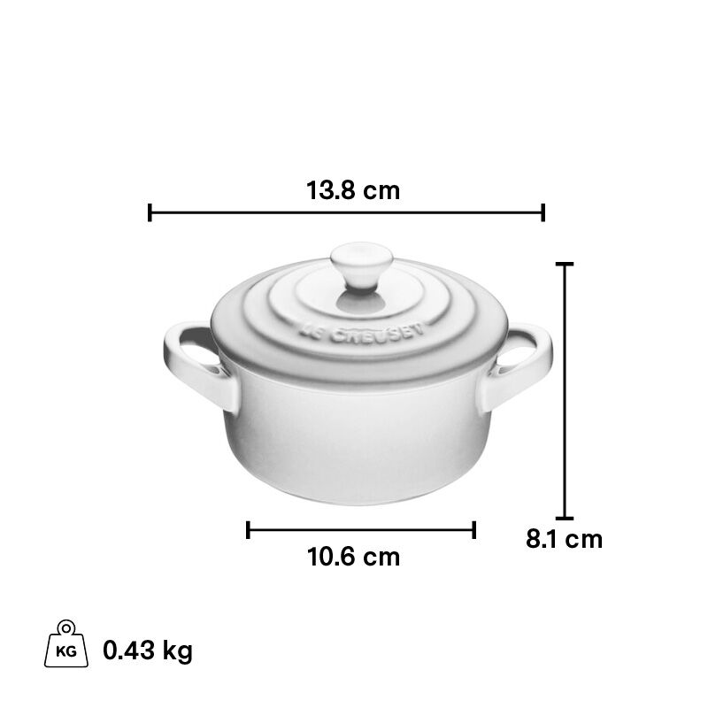 Le Creuset 0,25L Mini Cocotte ronde - Shell Pink