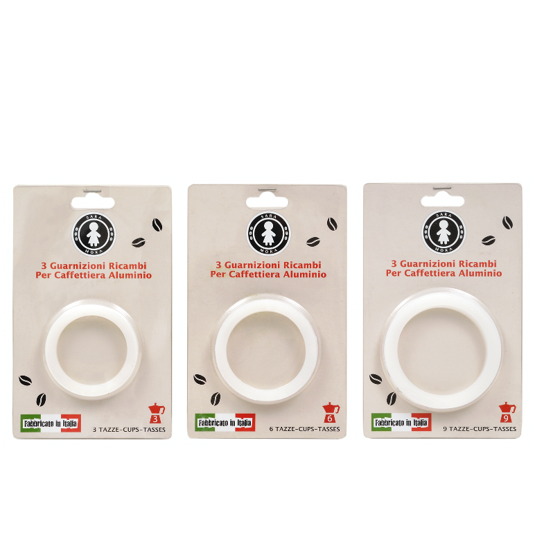 Sara Stovetop Espresso Replacement Washers - 9 Cup
