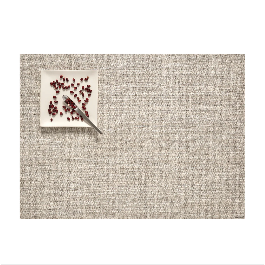 Chilewich Table Mats - Boucle / Rectangle / Natural 14" x 19"