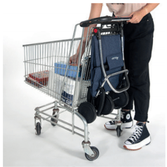 Rolser I-Max MF Logic 2 Wheels Folding Shopping Trolley - Black