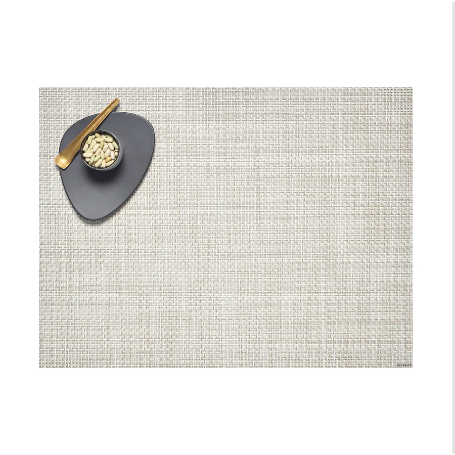 Chilewich Table Mats - Basketweave / Rectangle / Natural 14" x 19"
