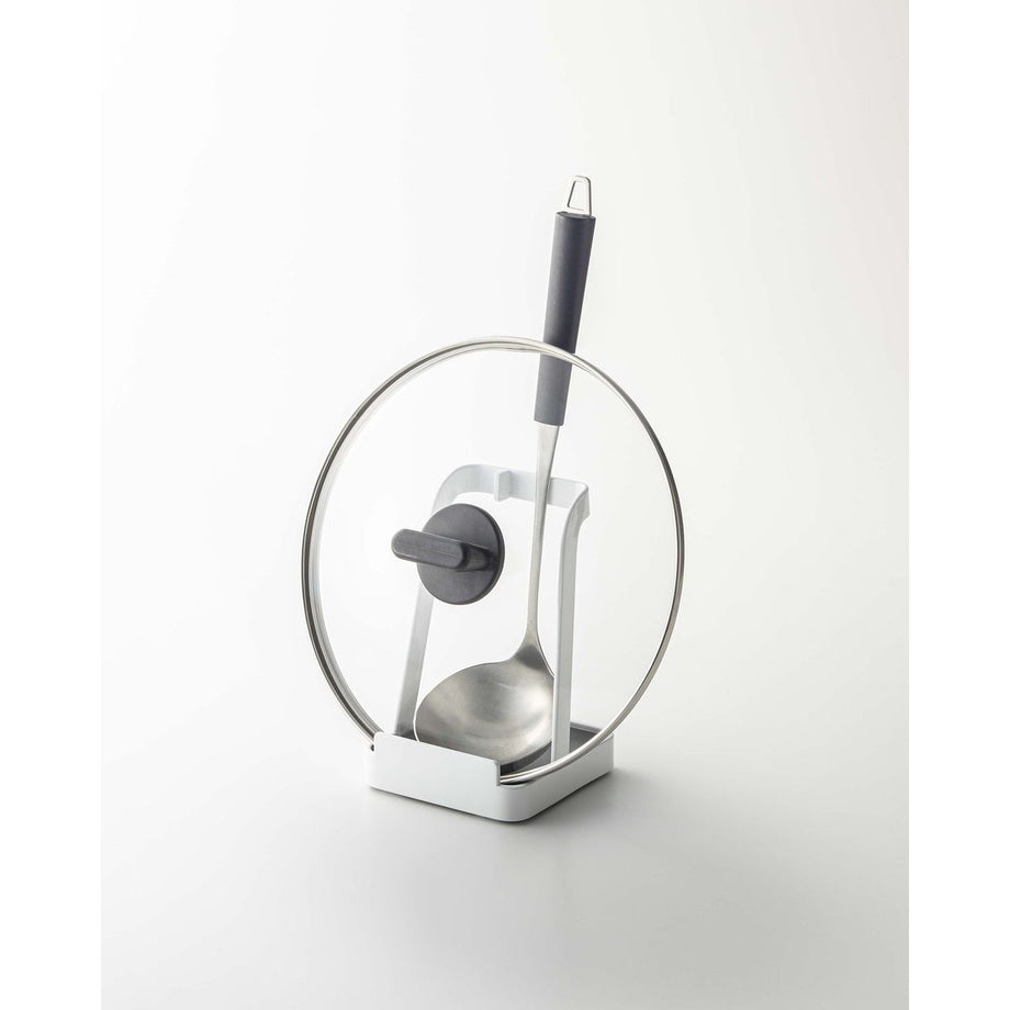 Yamazaki Home Tower Ladle & Lid Stand - White